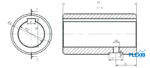Võlli hülss hüdromootorile 32mm 90×10 Hüdromootorite tarvikud Hüdromootorid