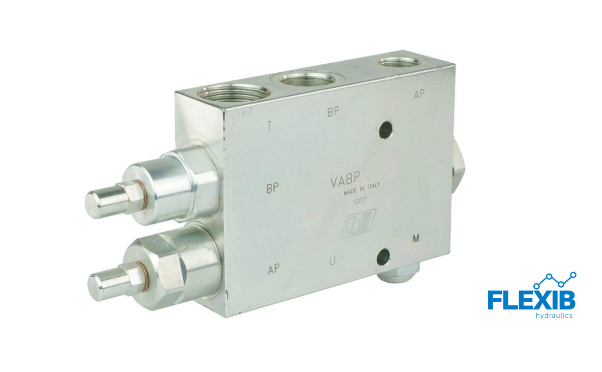 VABP kaitseklapp 1/2″ 80L/min (50+30) 350bar Hüdroklapid Hüdroklapid
